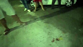 Veja só o que esse grupo de amigos fizeram na rua with beautiful amateur bisexual brazilians