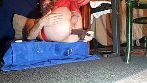 soloboy thrusts his favorite toy deep into his ass, making it drip with creampie as he reaches sexy orgasm