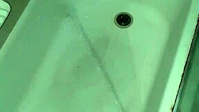 piss flows freely in the tub