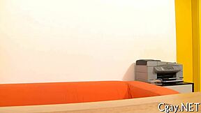 Adorable amateur bear hunk joins blowjob contest with big cock oral cum facial in competition game.