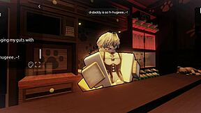 I paid the cute femboy barista at the cafe with my cum after anal sex for cash