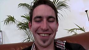 blowjob action for that pretty hunk with huge cock sucking