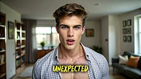 Shocking twist when straight stepbrother discovers search history and turns it into 3D USA gay love story!