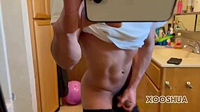 That cute twink is getting so naughty with his big cock