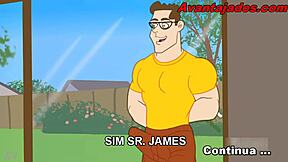 Cartoon Gay Interracial With The Gardener - Intense Hentai Anime Action!