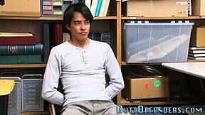 I just got caught fucking the mall cop and now he's cumming all over me