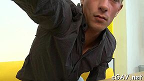 what makes this sexy gay encounter with bareback blowjob and cum so salacious