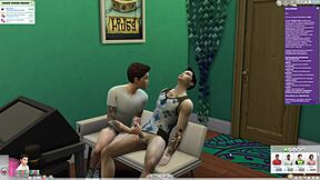 hey why are you watching sims 4 public gay sex with outdoor anal action?
