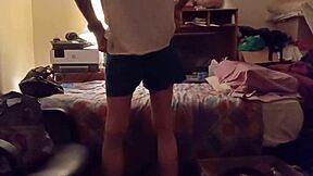 Amateur Pulls Down Pants for Intense Booty Play Session