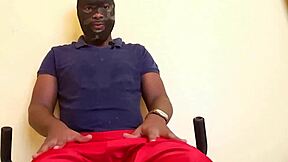 Trini Boy Jerking Off His Massive Black Cock Solo Fetish Session