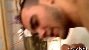 feeling so turned on giving oral service to this charming gay stud