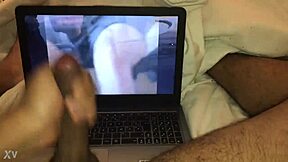 i'm wanking solo jerking off horny in front of gayporn until i cum softcore