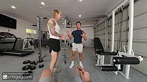 ready for bareback fantasy in the gym with muscle asian jkab dale in vr?