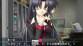 Kurugaya Yuiko gets direct blowjob and anal action in Little Busters anime hentai scene