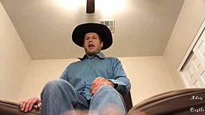 Cowboy pov foot worship session that's dominating and soft 😏