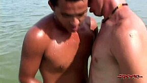 why does this thick rainbow boy crave sucking cock to drain blue balls on the beach?