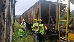 Brazilian Ebony Workers Bareback Fuck Passive Colleague Outdoors with Interracial Orgy Creampie