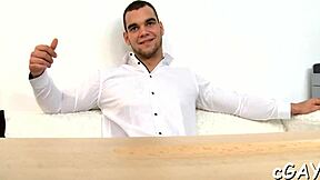 Why give such obscene oral stimulation to this lusty gay in rough pov blowjob action?