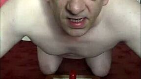 bisexual mark wright returns for amateur ass to mouth deepthroat dildo insertion homemade fun