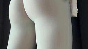 college twink caught stroking monster cock moans spreads tight ass in shorts for pov tease