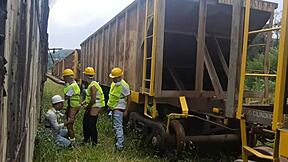 Brazilian Ebony Workers Bareback Fuck Passive Colleague Outdoors with Interracial Orgy Creampie