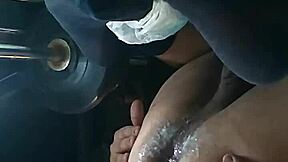 new tranny dania stretches my ass with dildo