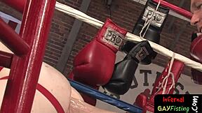 extreme bdsm hunk screams as fist stretches gaping jock ass