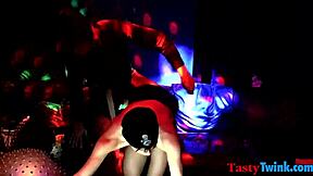 disco party hides two twinks bareback anal frenzy