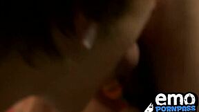 pierced nipple twink alex jordan stretches anal after deepthroat blowjob cumshot