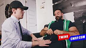 Twinks, ready to gangbang each other's stepdads bareback?