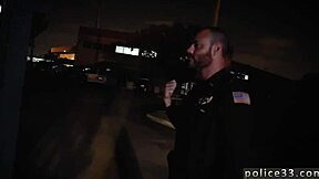 black emo cops jerk off in threesomes