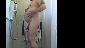 Shy Bisexual Mark Wright Naked in Shower Begs for Amateur Ass Fuck While Bathing