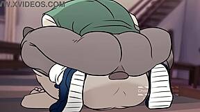 Intense Emotions During Rough Gay Sex Over Pizza.